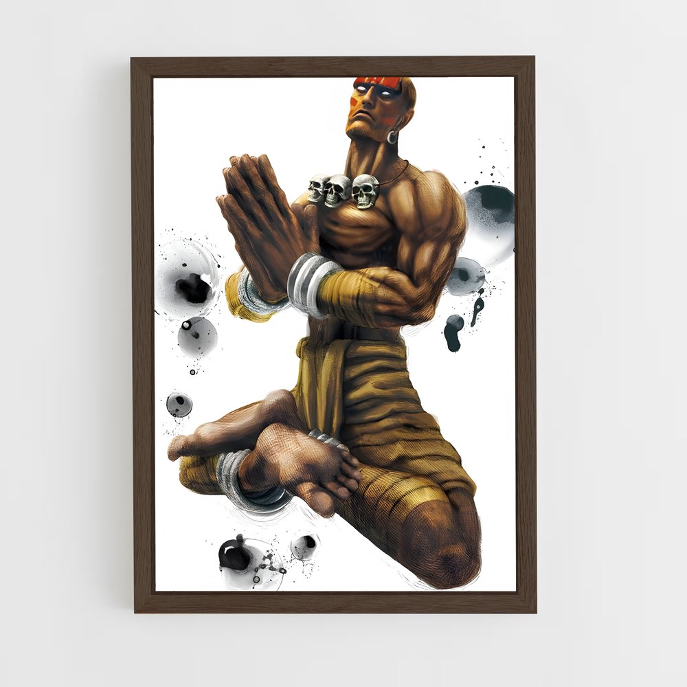 Poster Dhalsim Le Lanceur de Gant – affiche Street Fighter (vue 5)