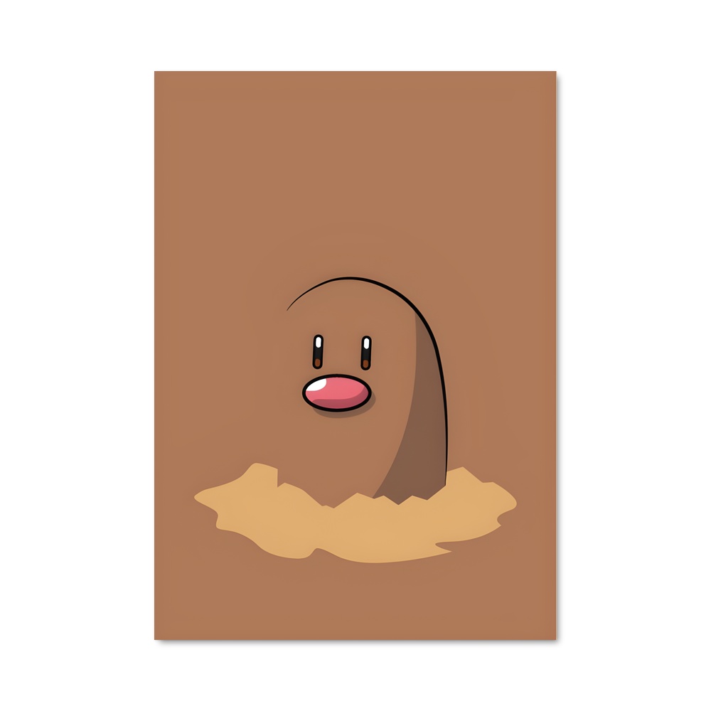 Poster Diglett à la Une – affiche Pokemon