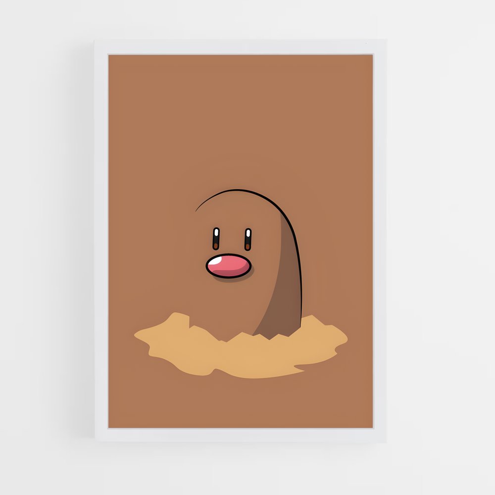 Poster Diglett à la Une – affiche Pokemon (vue 3)