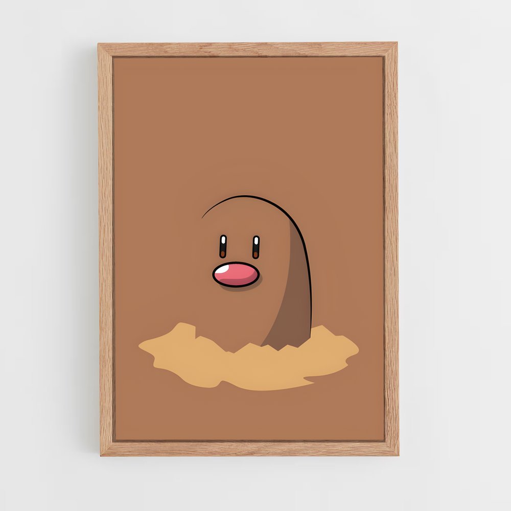 Poster Diglett à la Une – affiche Pokemon (vue 4)
