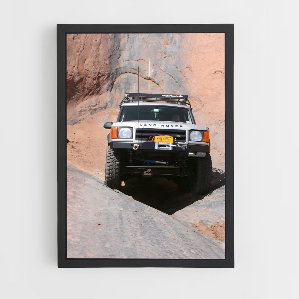 Poster Aventure dans le Canyon – affiche Land Rover (vue 2)