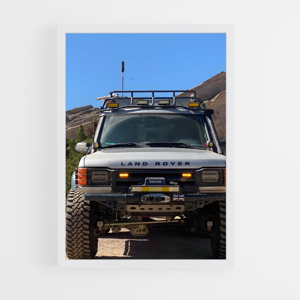Poster Sur la Route des Montagnes – affiche Land Rover (vue 3)