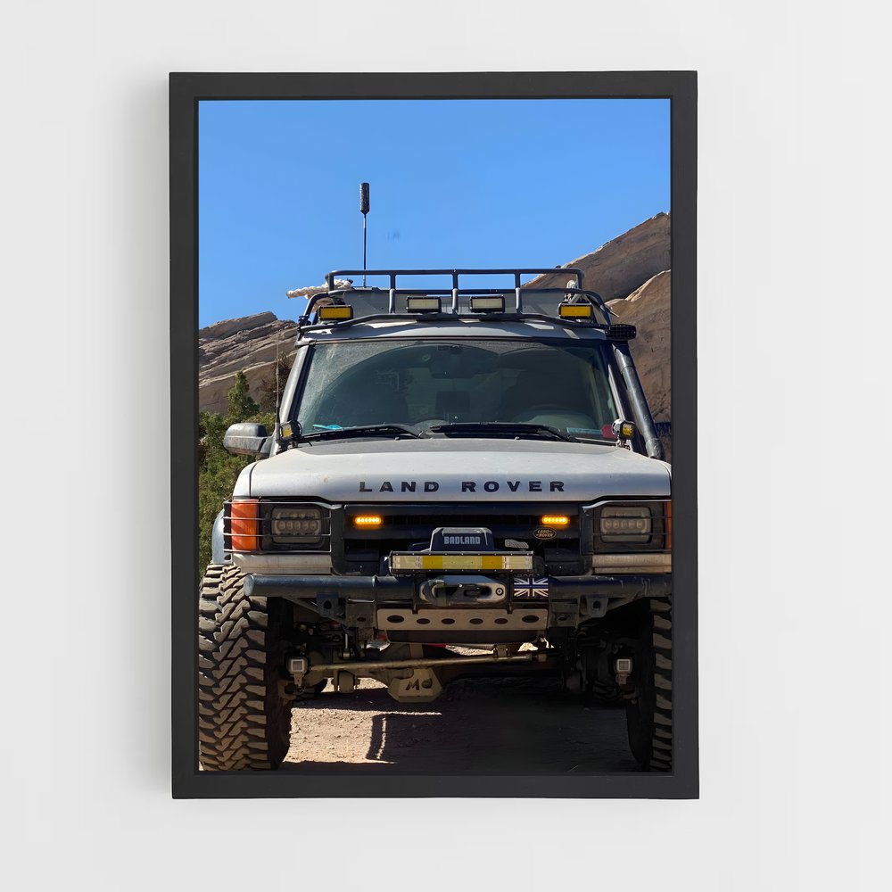 Poster Sur la Route des Montagnes – affiche Land Rover (vue 2)