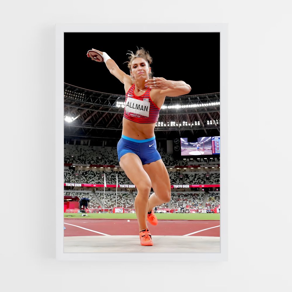 Poster Discus danse – affiche Athlétisme (vue 3)