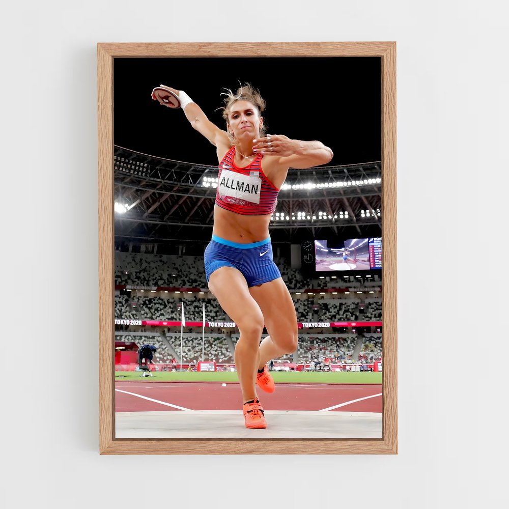 Poster Discus danse – affiche Athlétisme (vue 4)
