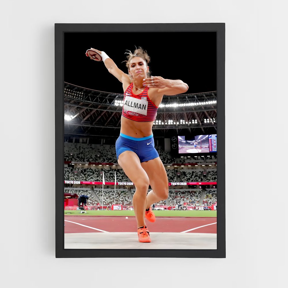 Poster Discus danse – affiche Athlétisme (vue 2)