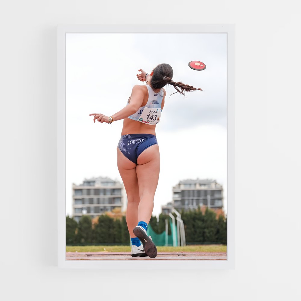 Poster Discus lancer – affiche Athlétisme (vue 3)