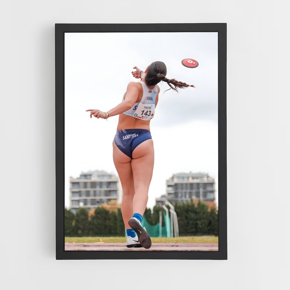 Poster Discus lancer – affiche Athlétisme (vue 2)