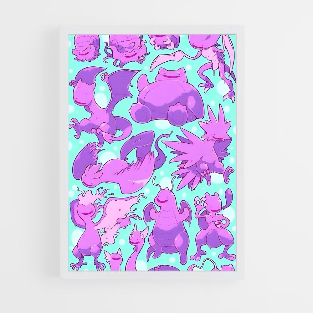 Poster Pokémon en Folie – affiche Pokemon (vue 3)