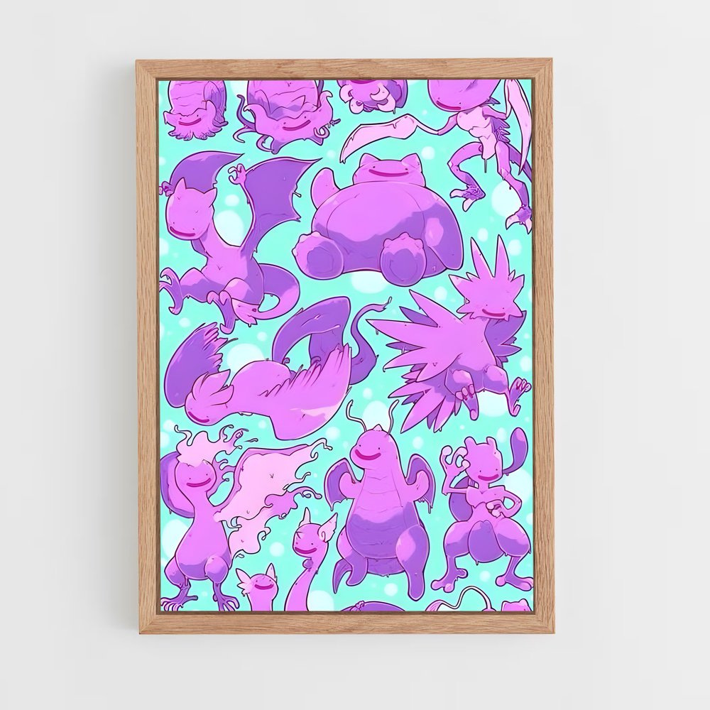 Poster Pokémon en Folie – affiche Pokemon (vue 4)