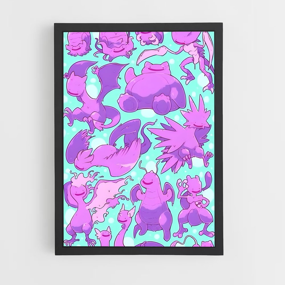Poster Pokémon en Folie – affiche Pokemon (vue 2)
