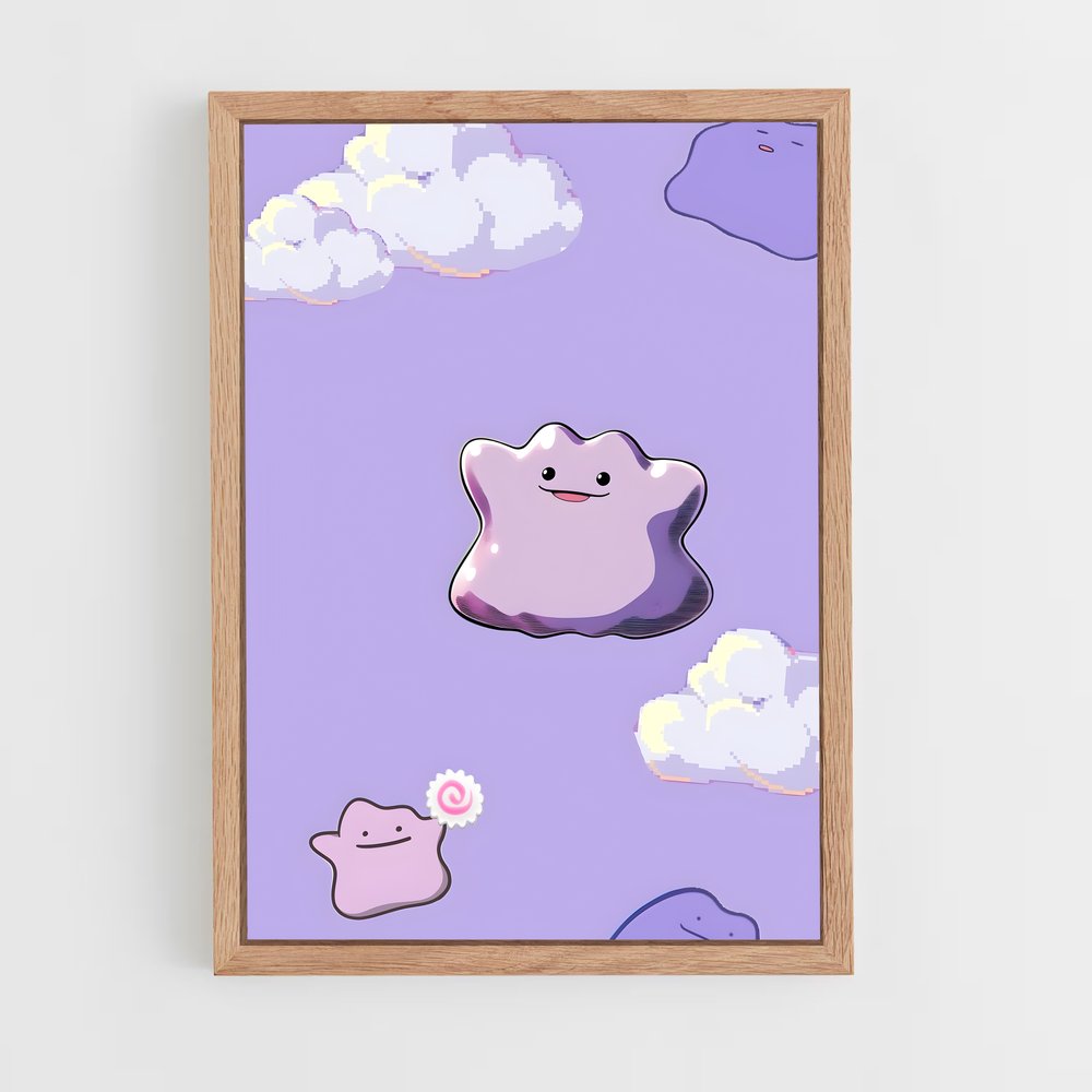 Poster Nuances Célestes – affiche Pokemon (vue 4)