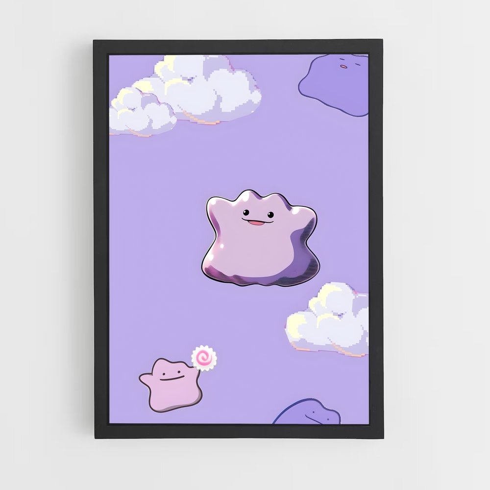 Poster Nuances Célestes – affiche Pokemon (vue 2)
