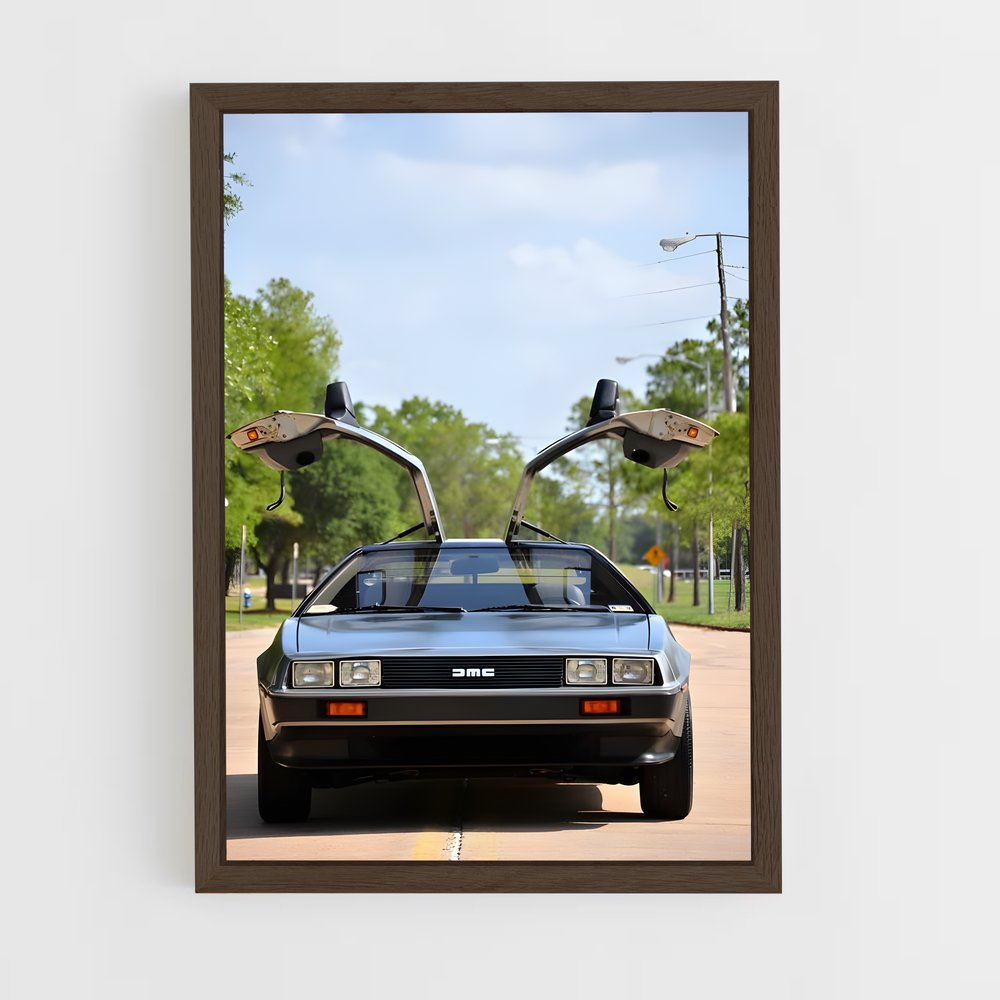 Poster Route 66 Adventure – affiche Delorean (vue 5)