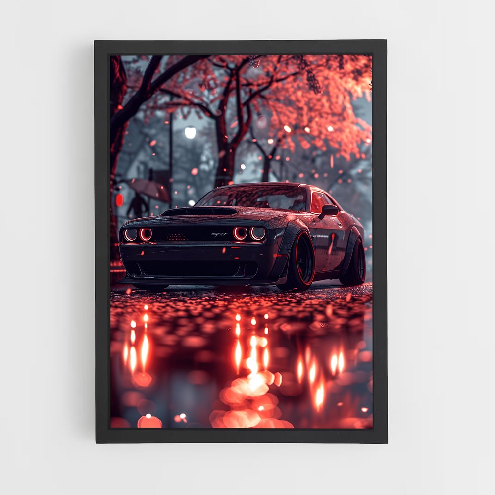 Poster Feu Rouge au Parc – affiche Dodge (vue 2)