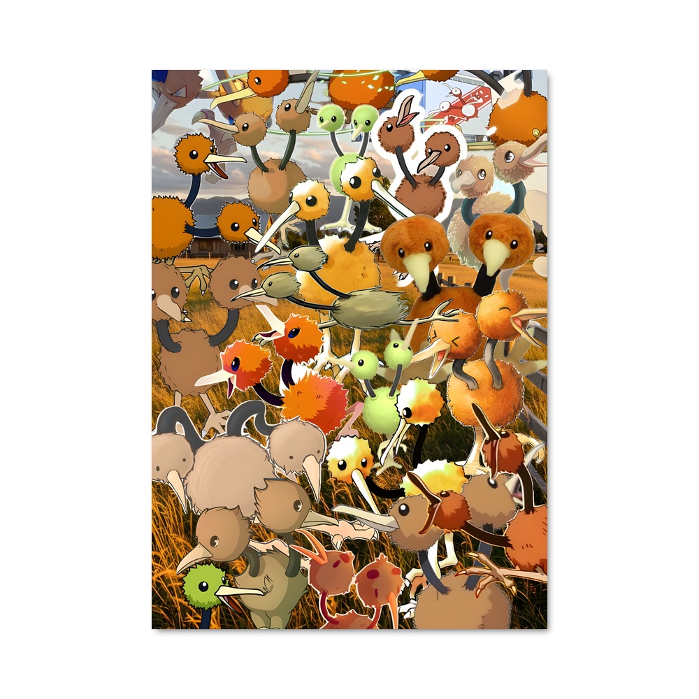 Poster La Prairie Animale – affiche Pokemon