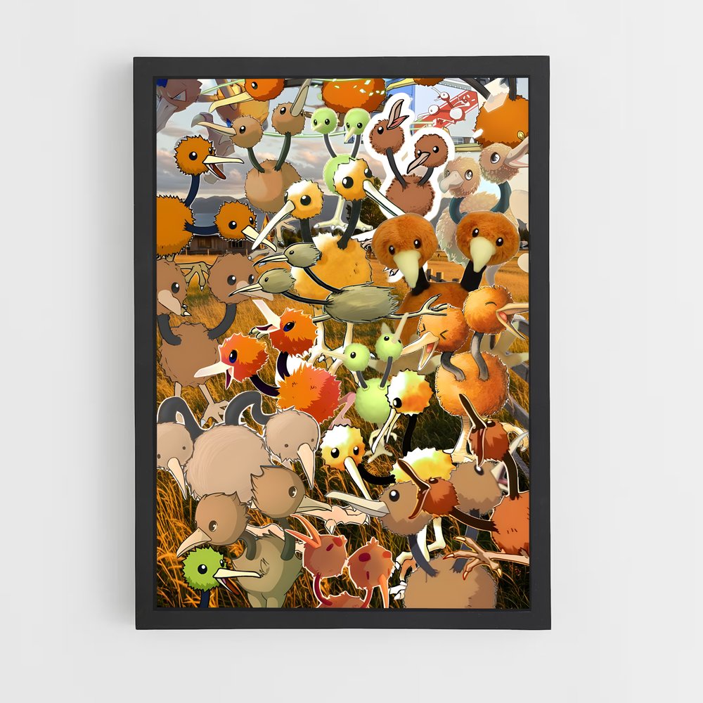 Poster La Prairie Animale – affiche Pokemon (vue 2)
