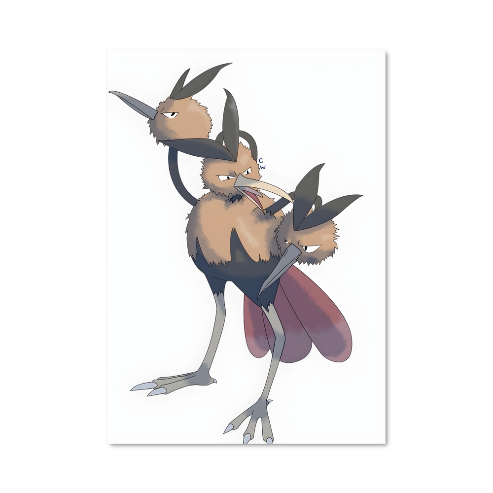 Poster Doduo Doodle – affiche Pokemon