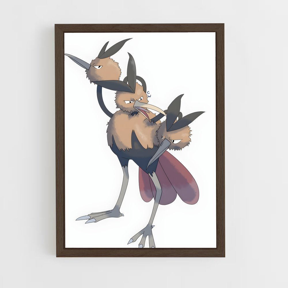 Poster Doduo Doodle – affiche Pokemon (vue 5)