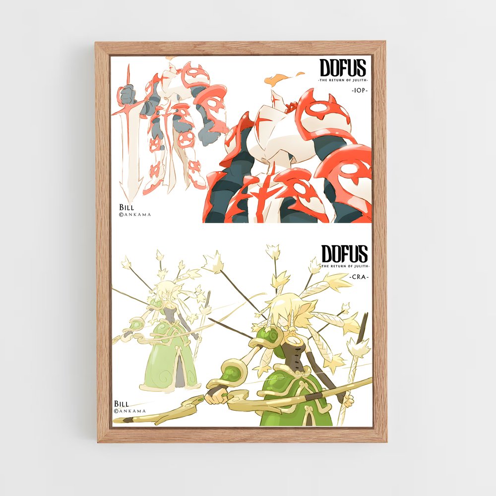 Poster L'Évolution de Ze Ze Ze – affiche Dofus & Wakfu (vue 4)