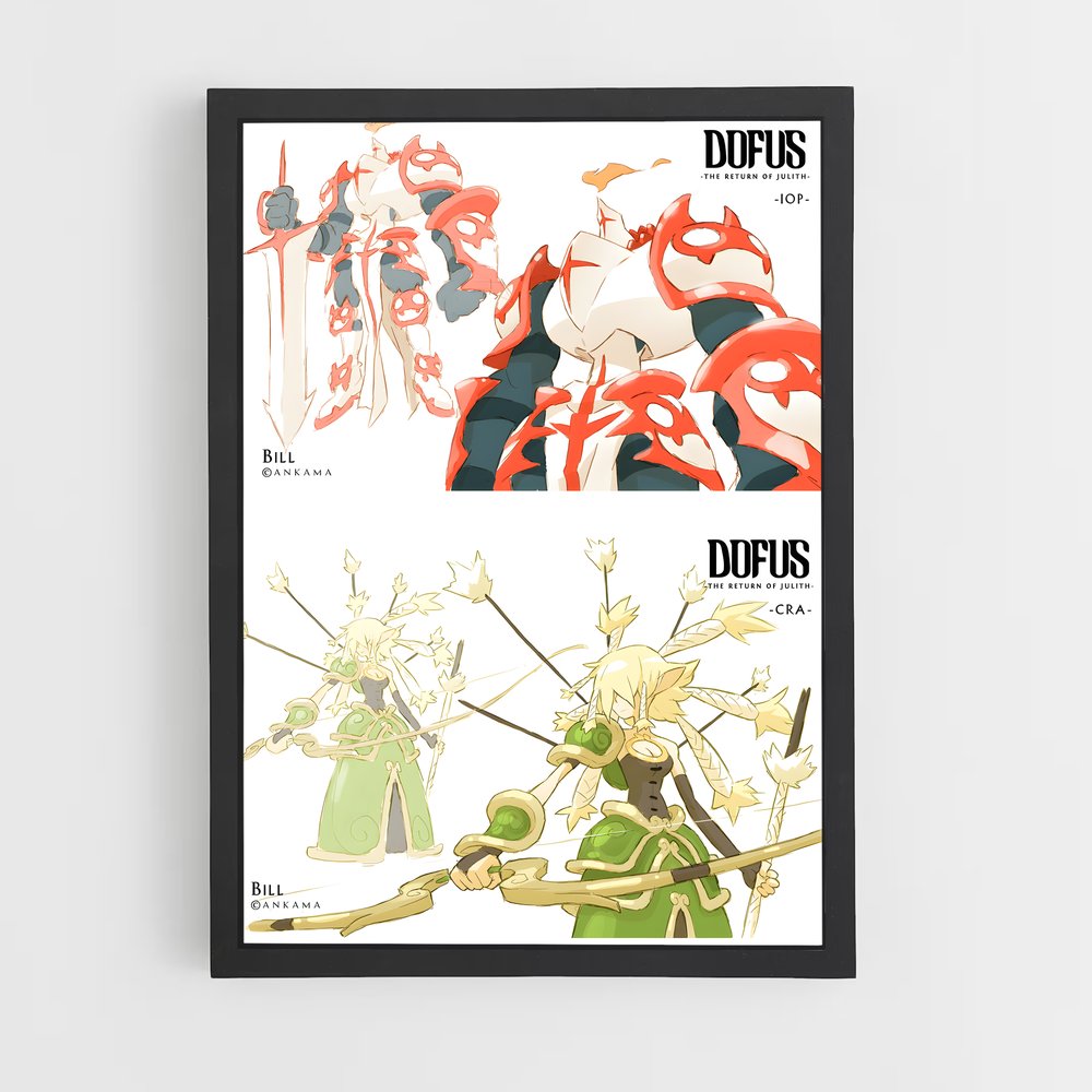 Poster L'Évolution de Ze Ze Ze – affiche Dofus & Wakfu (vue 2)