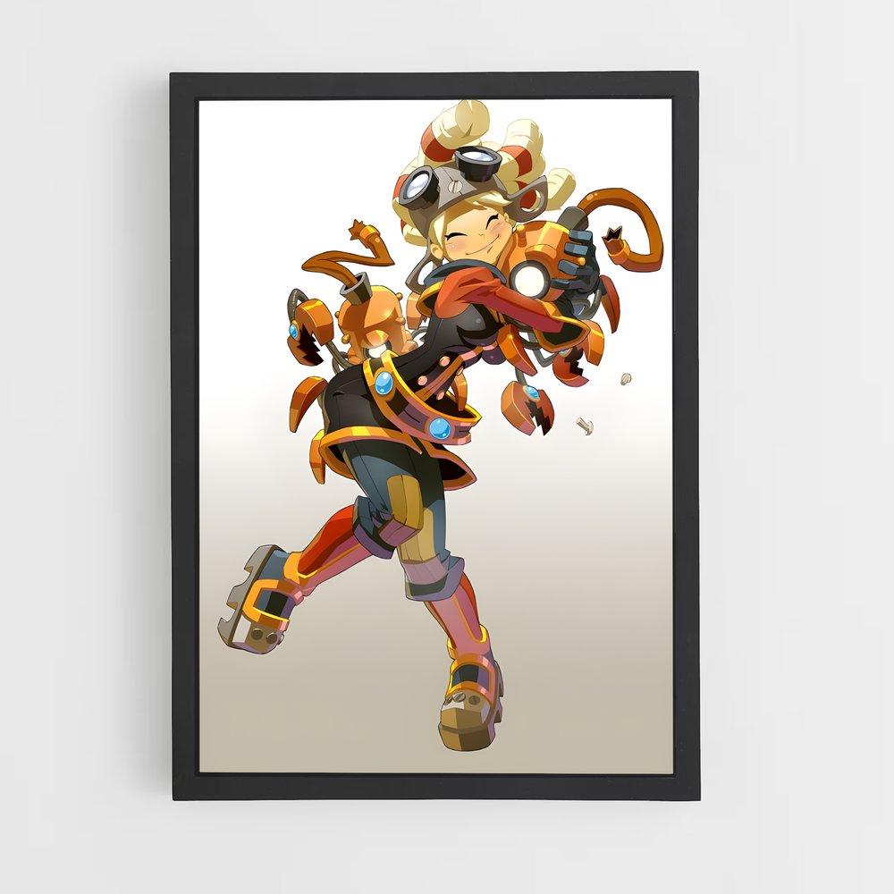 Poster Guerrier de l'Éther – affiche Dofus & Wakfu (vue 2)