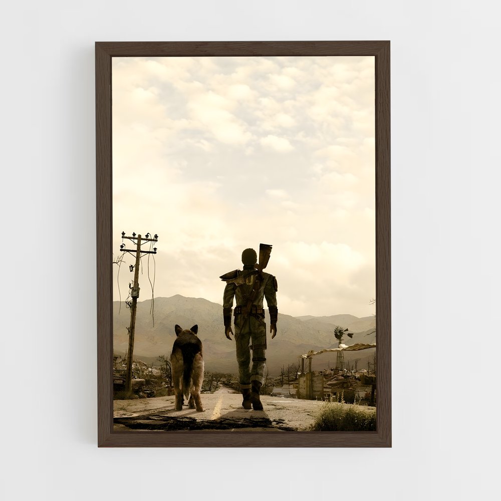 Poster Sur le Chemin avec Dogmeat – affiche Fallout (vue 5)