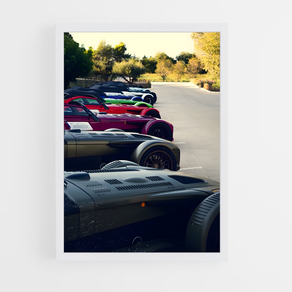 Poster Ligne de Course – affiche Donkervoort (vue 3)