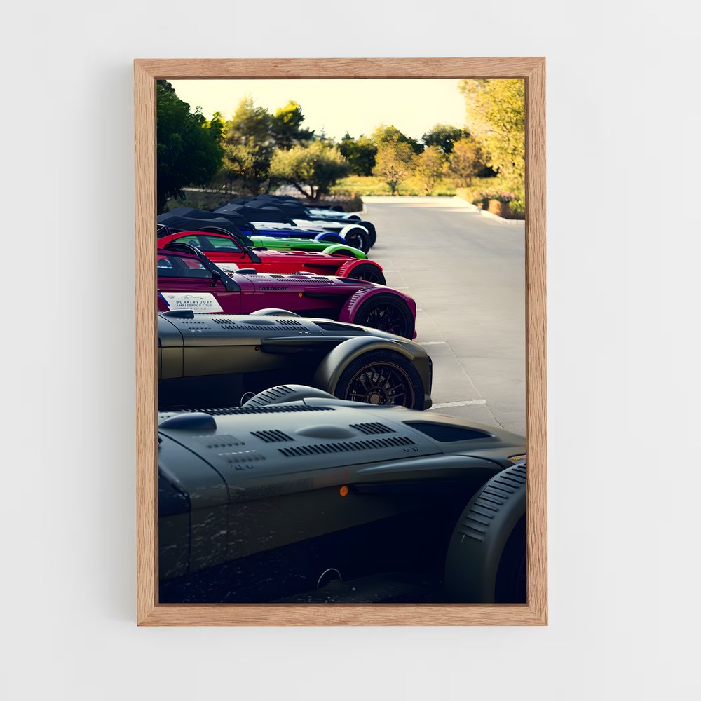 Poster Ligne de Course – affiche Donkervoort (vue 4)