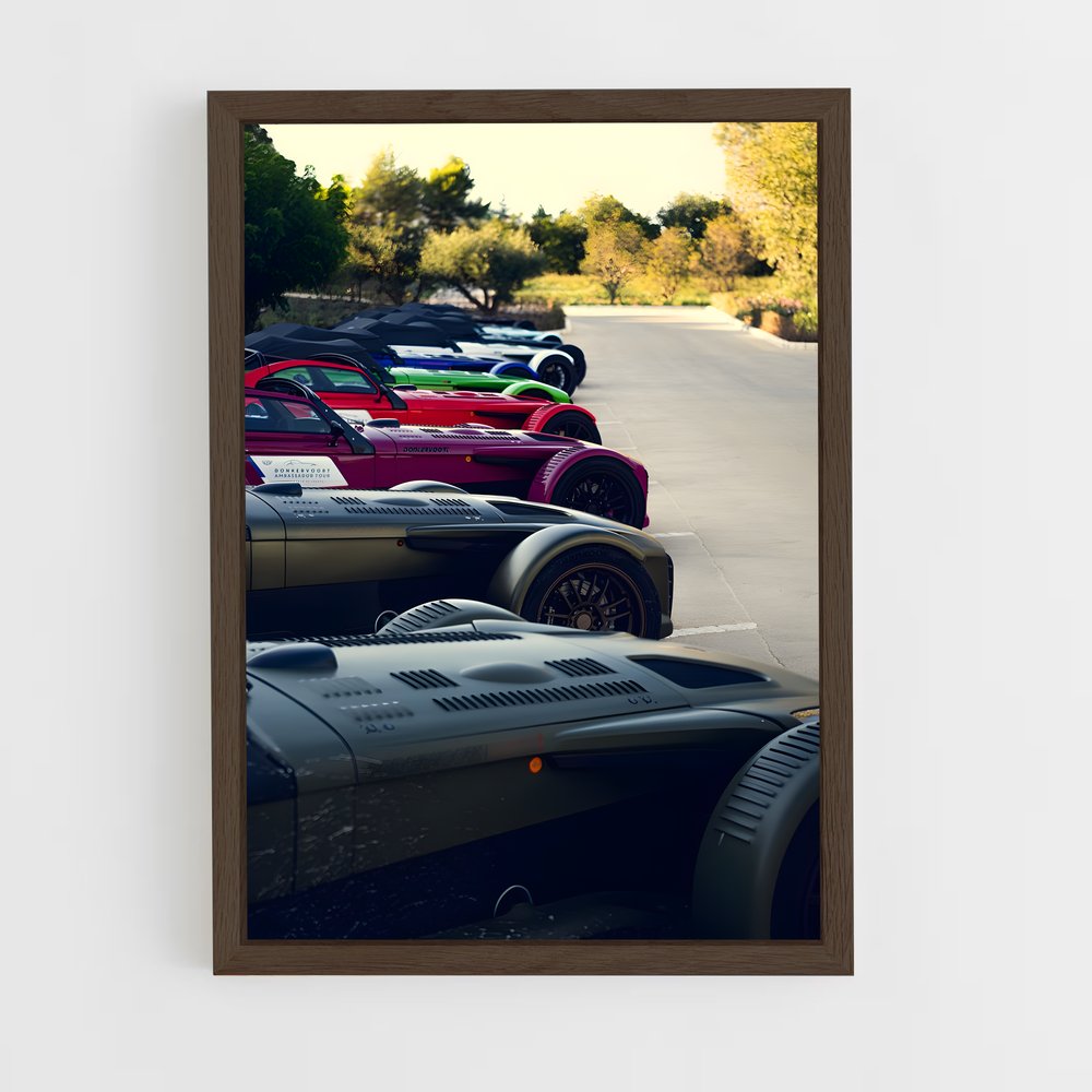 Poster Ligne de Course – affiche Donkervoort (vue 5)