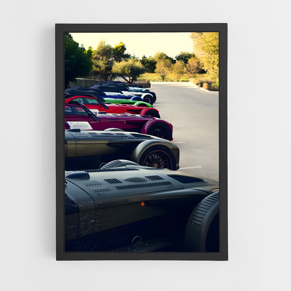 Poster Ligne de Course – affiche Donkervoort (vue 2)