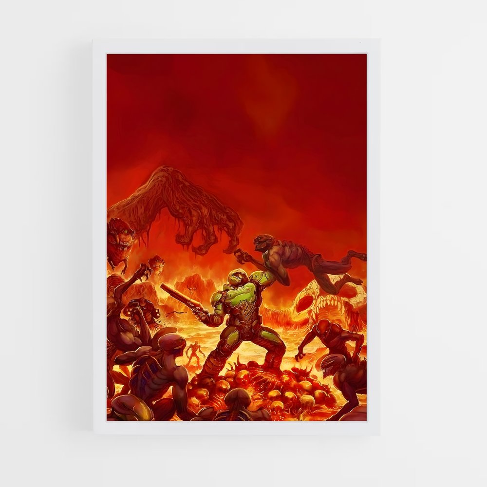 Poster Zombie Apocalypse – affiche Doom (vue 3)