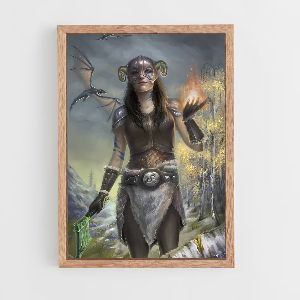 Poster Dragonborn Éveillez – affiche Skyrim (vue 4)