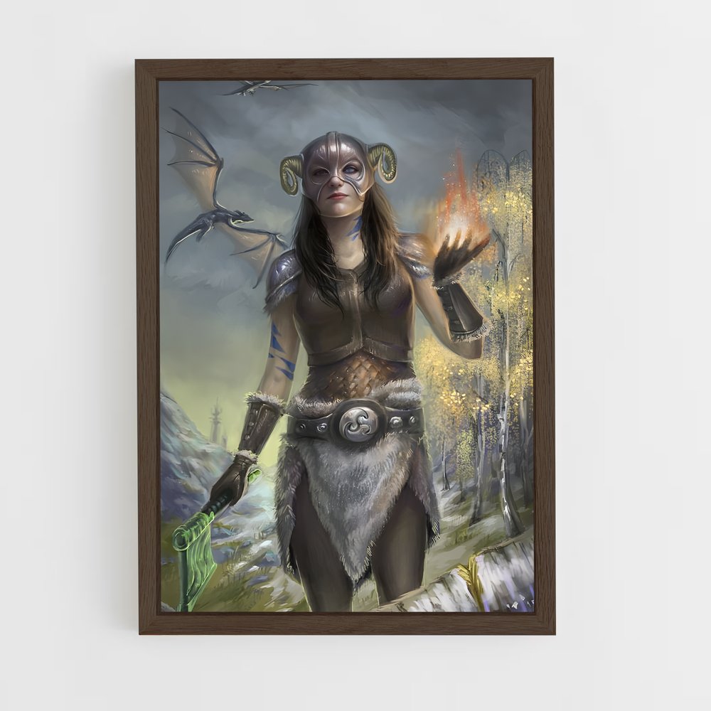 Poster Dragonborn Éveillez – affiche Skyrim (vue 5)
