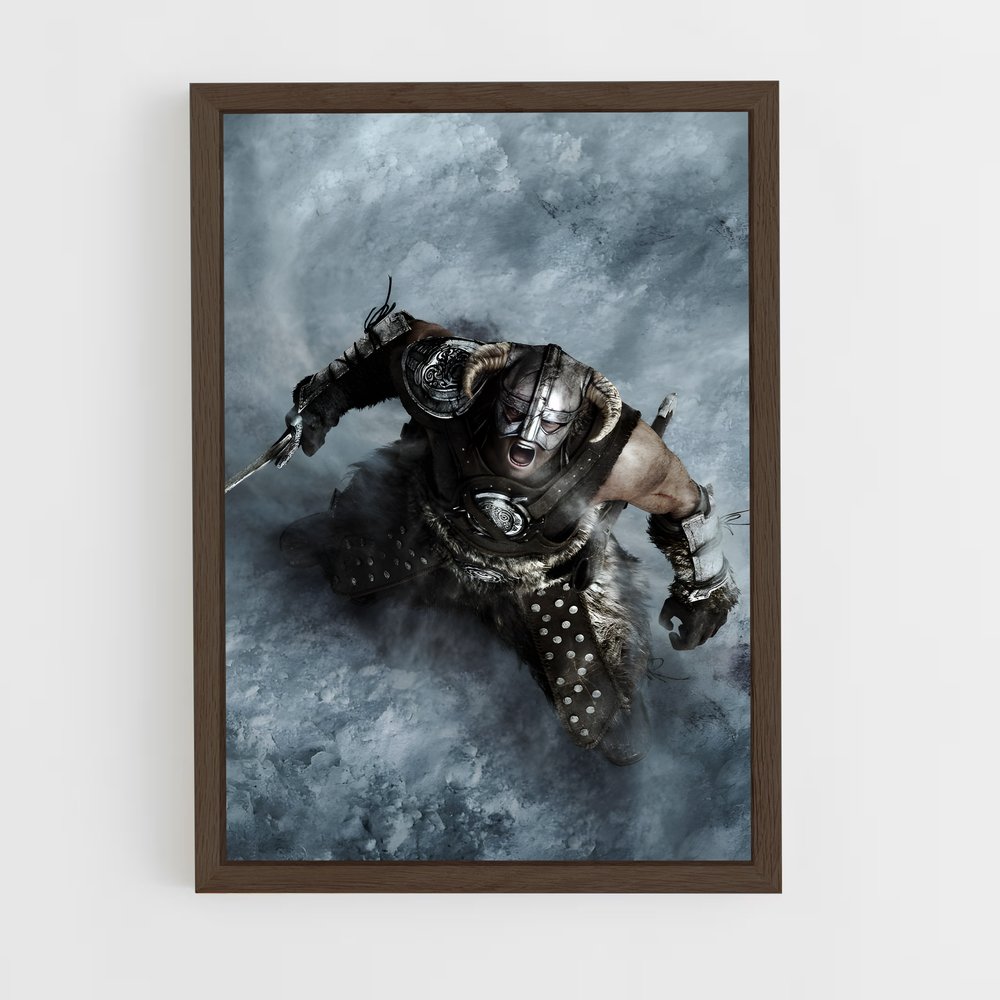 Poster L'Héros Écarlate – affiche Skyrim (vue 5)