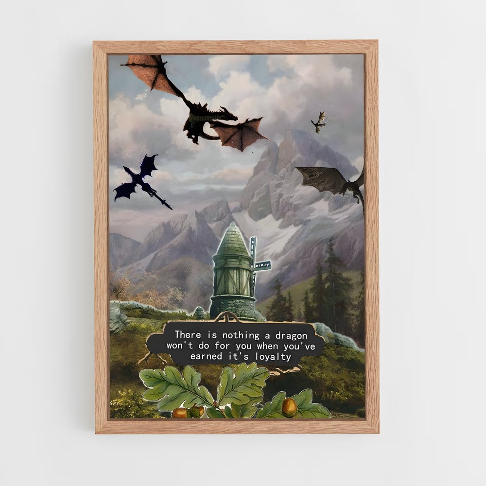 Poster Ascension du Dragon – affiche Skyrim (vue 4)