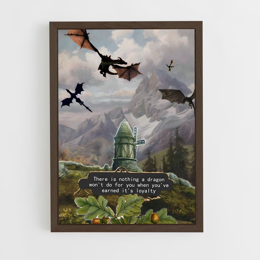 Poster Ascension du Dragon – affiche Skyrim (vue 5)