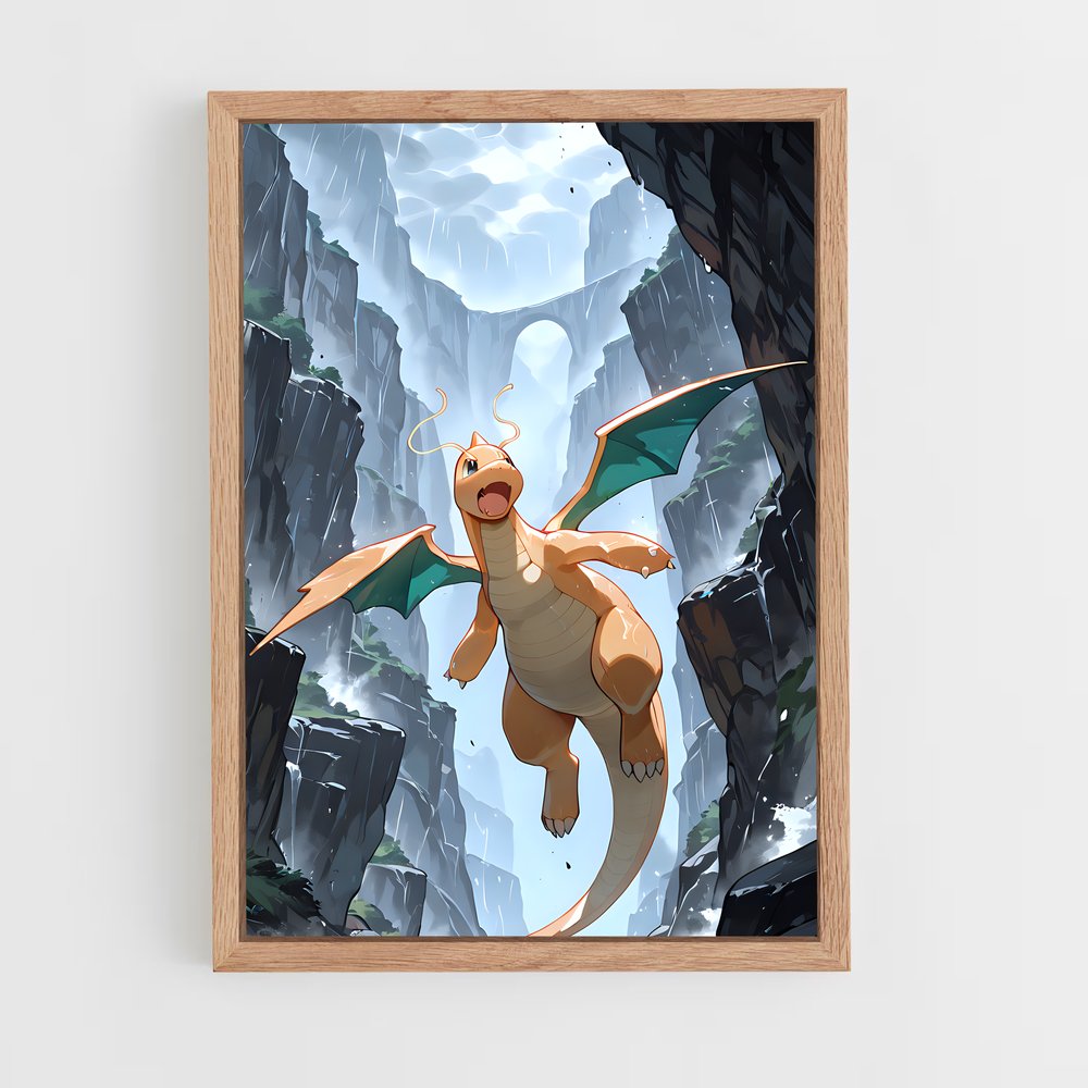 Poster Dragon en Cavernes – affiche Pokemon (vue 4)