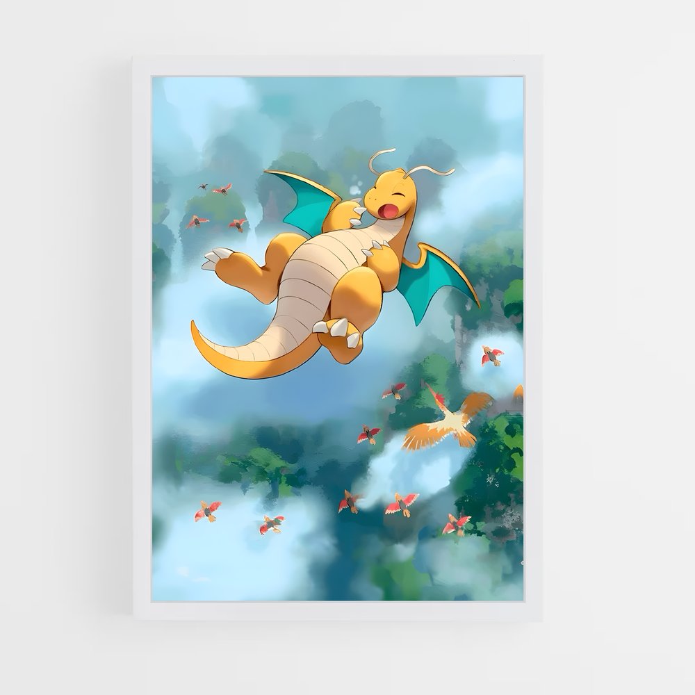 Poster Dragonite Légendaire – affiche Pokemon (vue 3)
