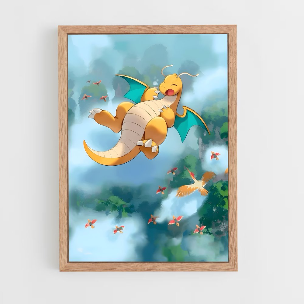 Poster Dragonite Légendaire – affiche Pokemon (vue 4)