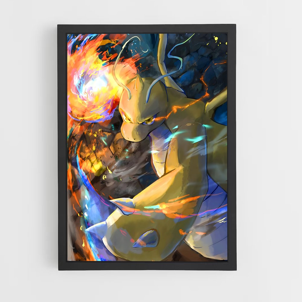 Poster Dragonite: L'Esprit des Cieux – affiche Pokemon (vue 2)