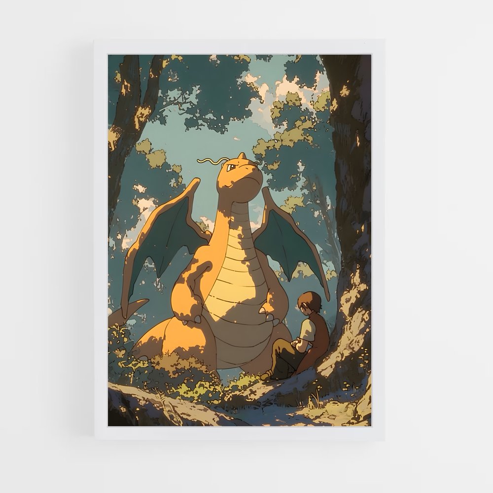 Poster Dragonite en Fête – affiche Pokemon (vue 3)