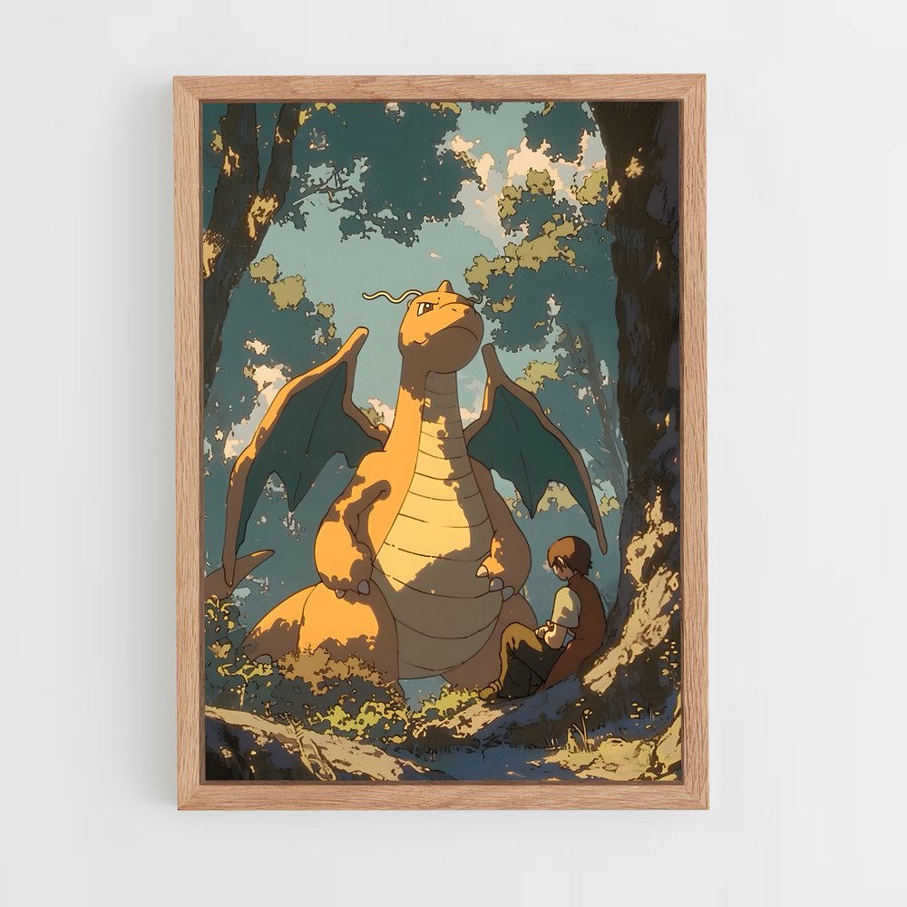 Poster Dragonite en Fête – affiche Pokemon (vue 4)