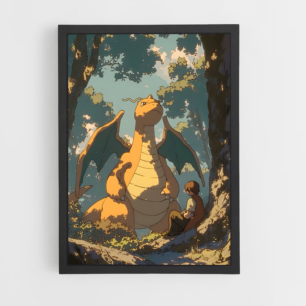Poster Dragonite en Fête – affiche Pokemon (vue 2)