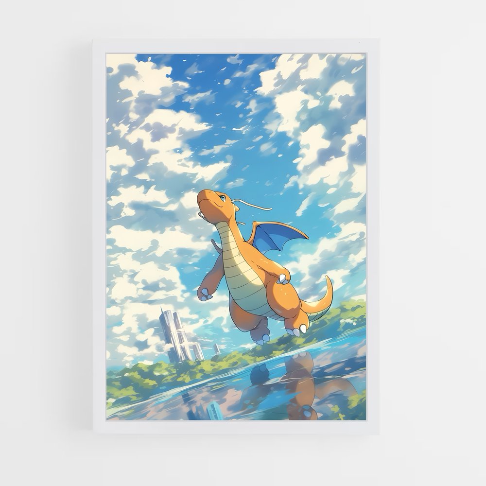 Poster Dragonite Pokémon – affiche Pokemon (vue 3)