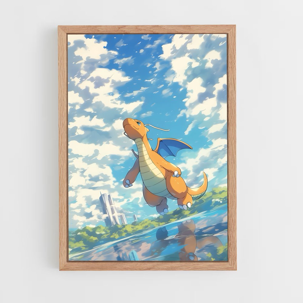 Poster Dragonite Pokémon – affiche Pokemon (vue 4)