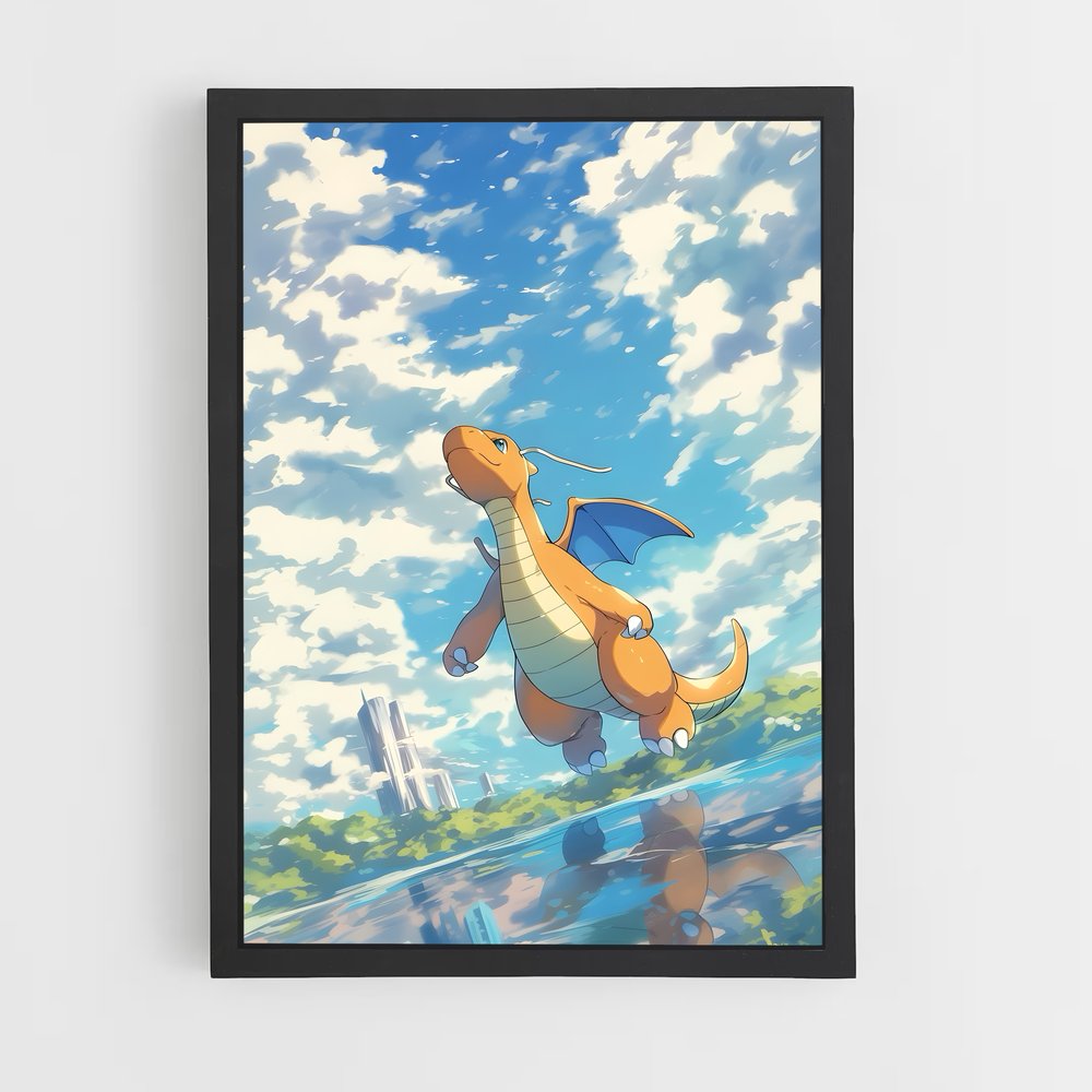 Poster Dragonite Pokémon – affiche Pokemon (vue 2)