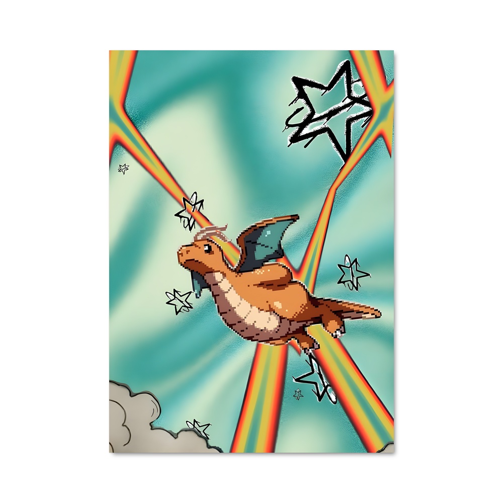 Poster L'Envol Arc-en-Ciel – affiche Pokemon
