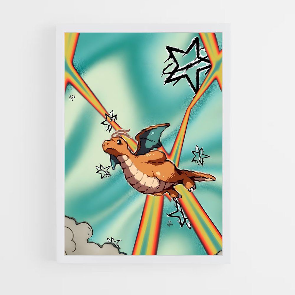 Poster L'Envol Arc-en-Ciel – affiche Pokemon (vue 3)