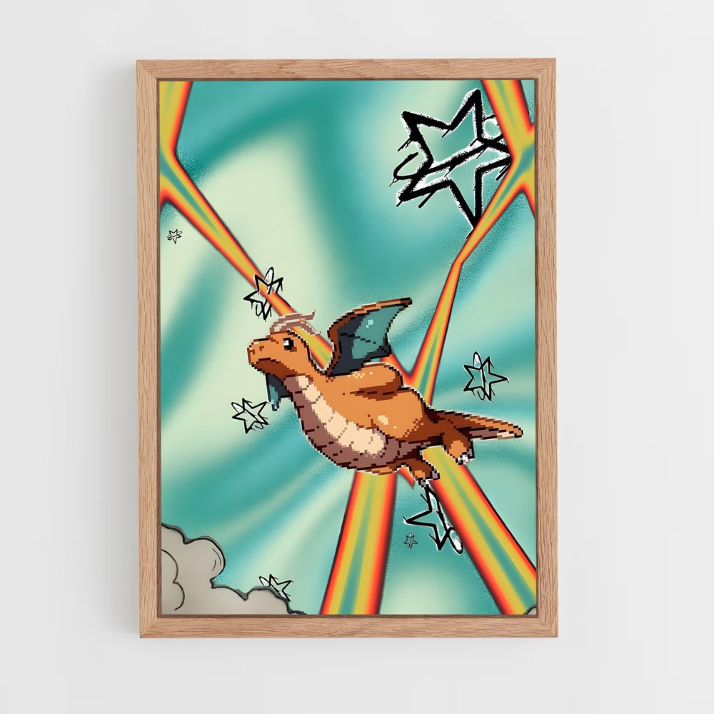 Poster L'Envol Arc-en-Ciel – affiche Pokemon (vue 4)